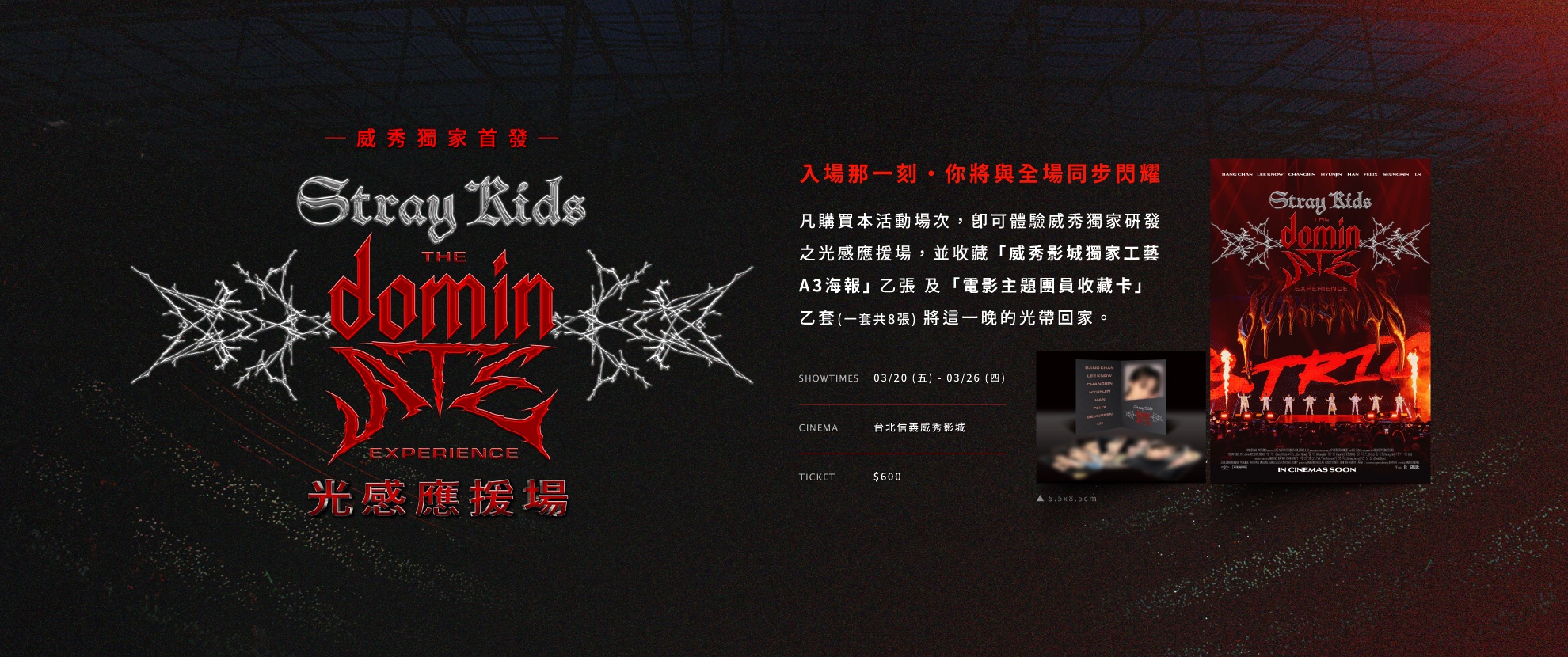 《Stray Kids: The dominATE Experience》光感應援場
